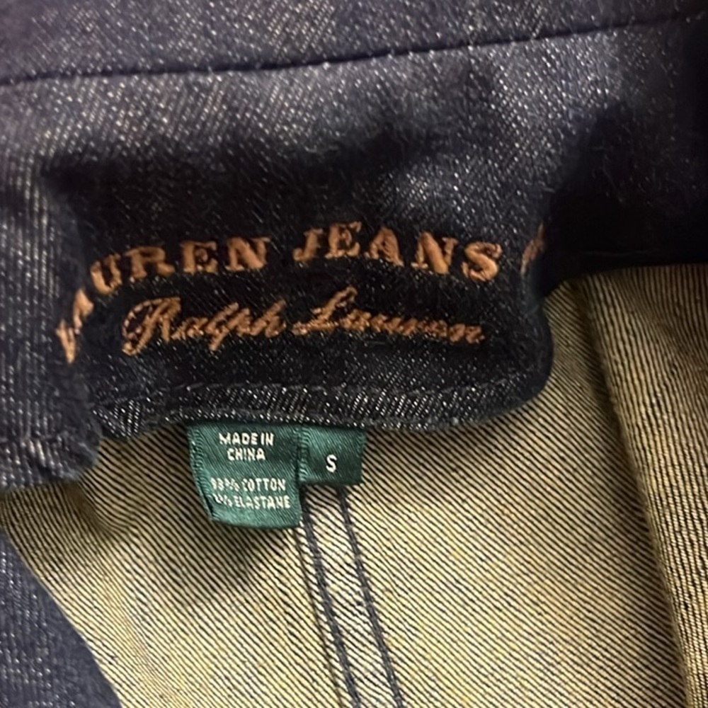 Lauren Jeans Co by Ralph Lauren, Jean Jacket,NWOT, Size Small - Picture 6 of 13